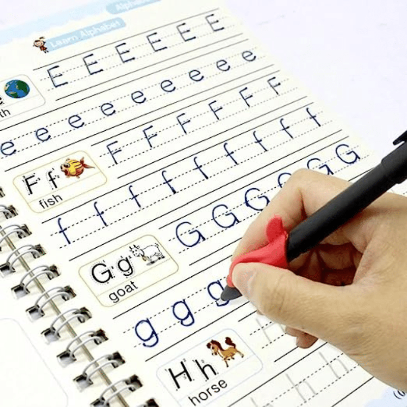 Kids Reusable Practice Copybook Handwiriting Workbook-Reusable Writing Practice Book Educational Toys for Boys Girls Gift - Image 3